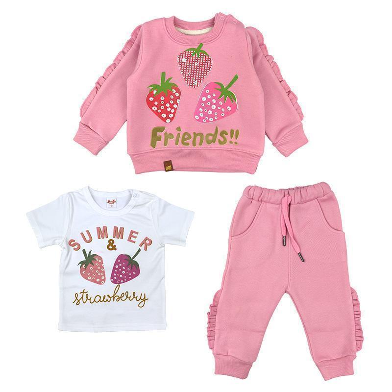 Conjunto de niña bebe AURORA FRESA